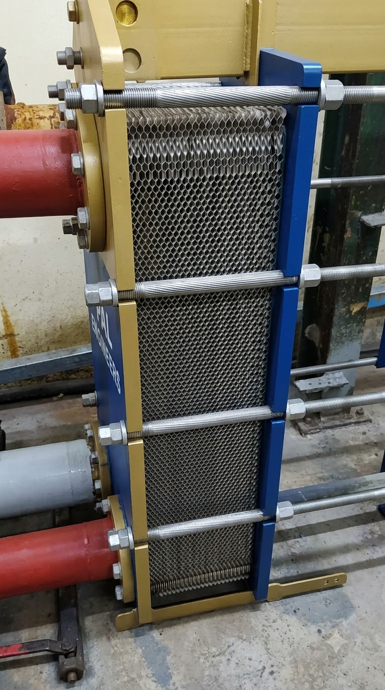 PAL ENGINEERS Industrial Plate Heat Exchanger Core - Built to ASME Standards